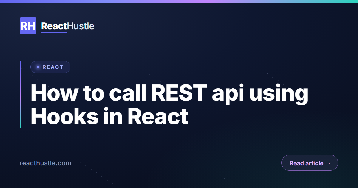 How to call REST api using Hooks in React